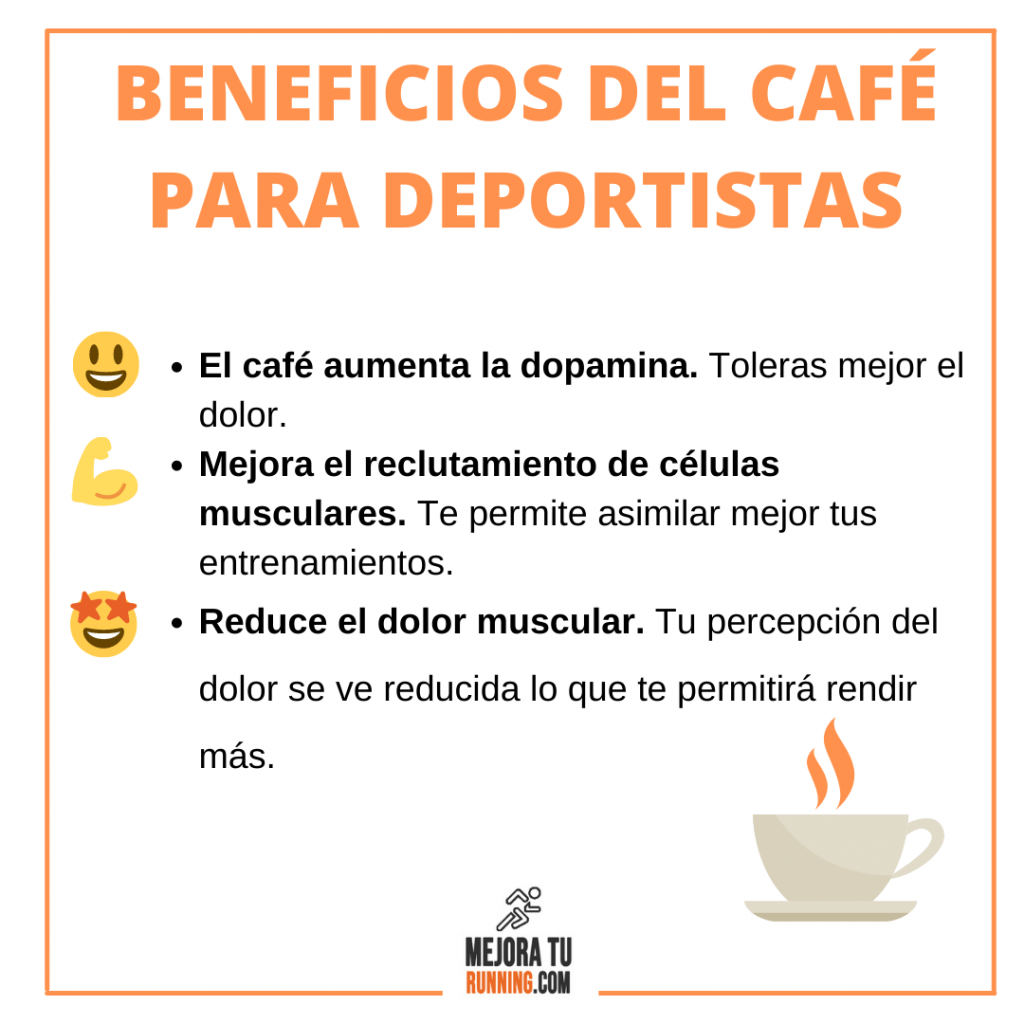 beneficios del café para corredores